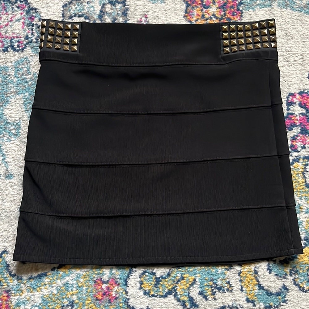 Bandage Skirt with Bronze Studs